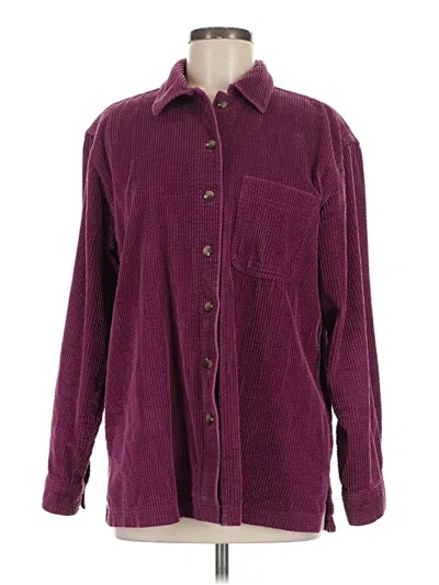 Pre-owned L.l.bean Cardigan Sweater In Burgundy