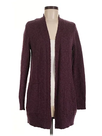Pre-owned L.l.bean Cardigan Sweater In Burgundy