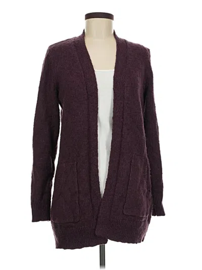 Pre-owned L.l.bean Cardigan Sweater In Burgundy