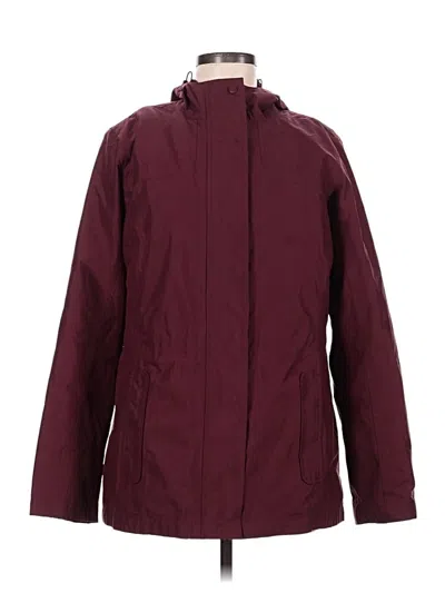 Pre-owned L.l.bean Cardigan Sweater In Burgundy