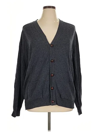 Pre-owned L.l.bean Cardigan Sweater In Gray
