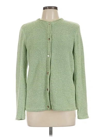Pre-owned L.l.bean Cardigan Sweater In Green