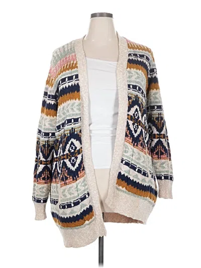 Pre-owned L.l.bean Cardigan Sweater In Ivory