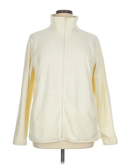 Pre-owned L.l.bean Cardigan Sweater In Ivory