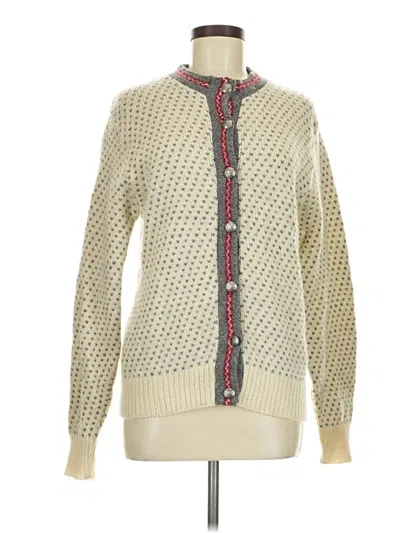 Pre-owned L.l.bean Cardigan Sweater In Ivory
