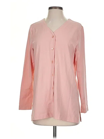 Pre-owned L.l.bean Cardigan Sweater In Pink