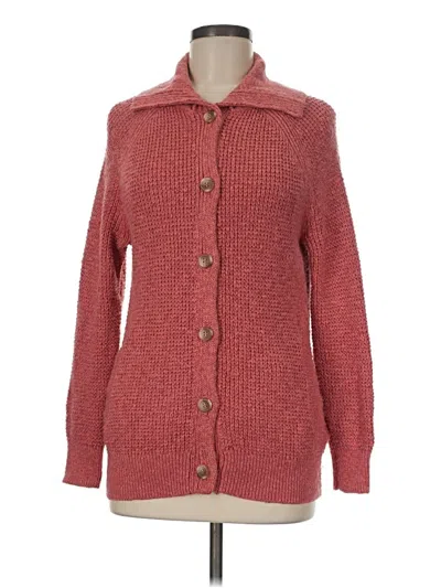 Pre-owned L.l.bean Cardigan Sweater In Red