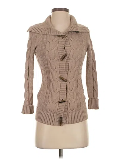 Pre-owned L.l.bean Cardigan Sweater In Tan