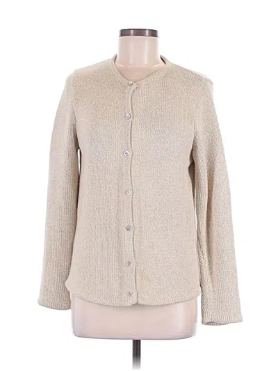 Pre-owned L.l.bean Cardigan Sweater In Tan