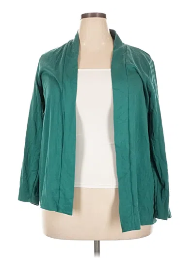Pre-owned L.l.bean Cardigan Sweater In Teal