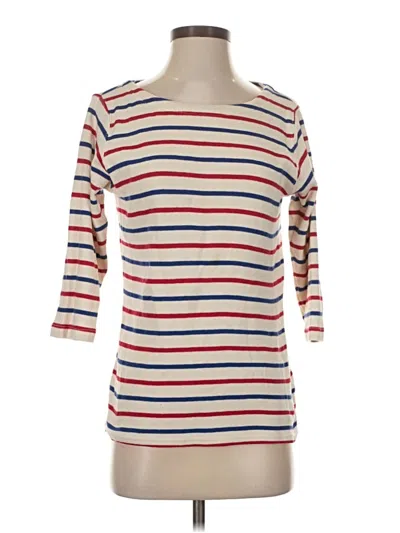 Pre-owned L.l.bean Cardigan Sweater In White