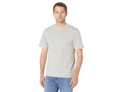 L.l.bean Carefree Unshrinkable T-shirt Without Pocket Short Sleeve In Gray
