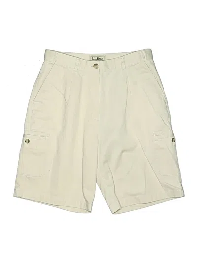 Pre-owned L.l.bean Cargo Shorts In Ivory