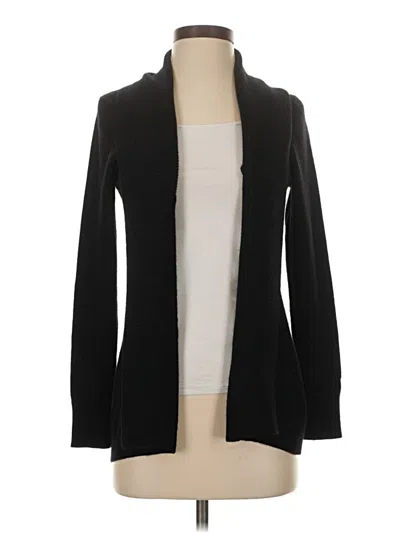 Pre-owned L.l.bean Cashmere Cardigan Sweater In Black