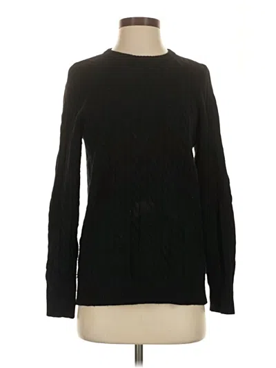 Pre-owned L.l.bean Cashmere Pullover Sweater In Black