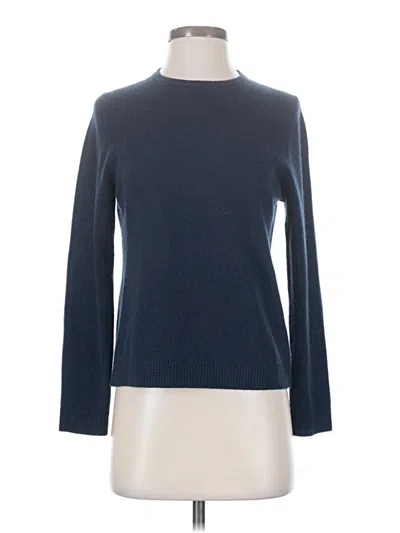 Pre-owned L.l.bean Cashmere Pullover Sweater In Blue