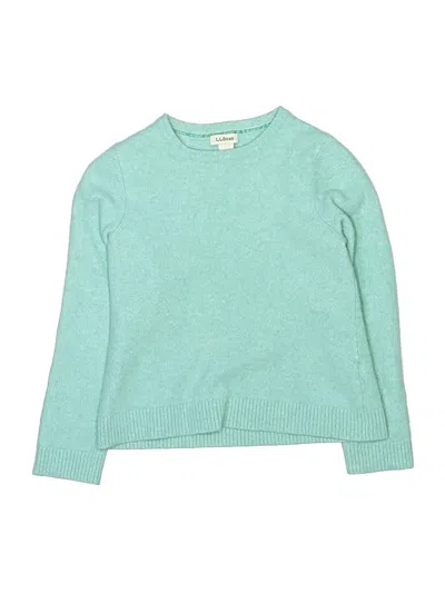 Pre-owned L.l.bean Kids' Cashmere Pullover Sweater In Blue