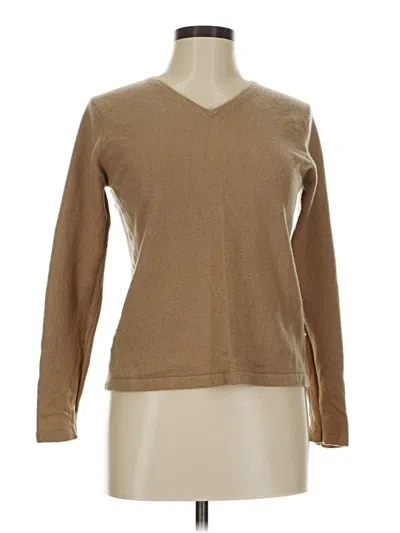 Pre-owned L.l.bean Cashmere Pullover Sweater In Brown