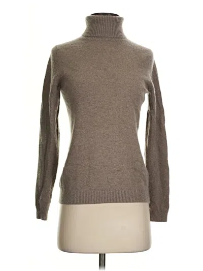 Pre-owned L.l.bean Cashmere Pullover Sweater In Brown