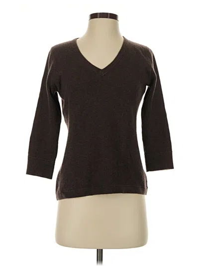 Pre-owned L.l.bean Cashmere Pullover Sweater In Brown