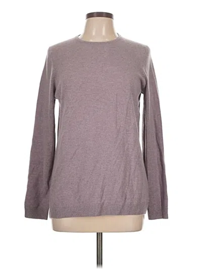 Pre-owned L.l.bean Cashmere Pullover Sweater In Purple