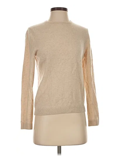 Pre-owned L.l.bean Cashmere Pullover Sweater In Tan