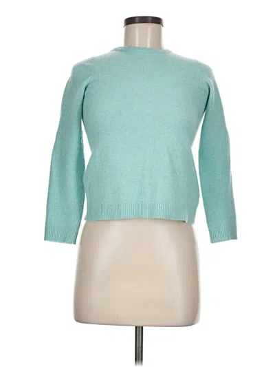 Pre-owned L.l.bean Cashmere Pullover Sweater In Teal