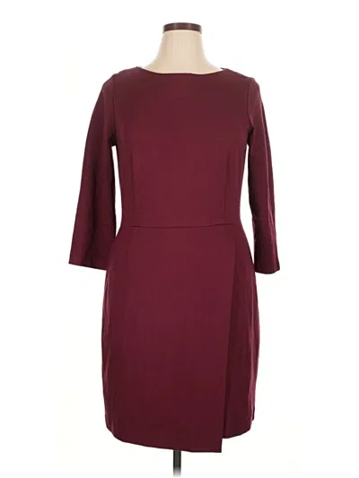 Pre-owned L.l.bean Casual Dress In Burgundy
