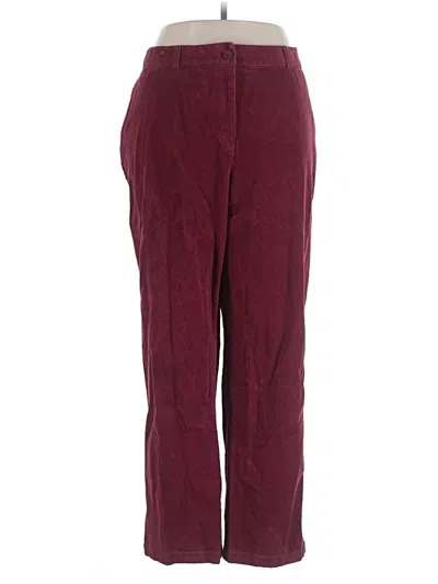 Pre-owned L.l.bean Casual Pants In Burgundy