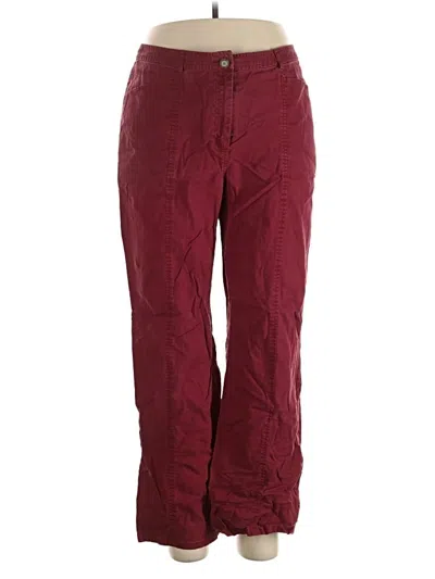 Pre-owned L.l.bean Casual Pants In Burgundy