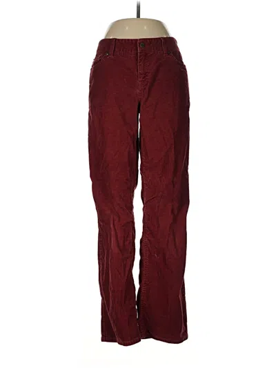 Pre-owned L.l.bean Casual Pants In Burgundy