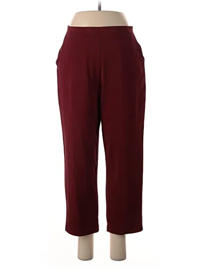 Pre-owned L.l.bean Casual Pants In Burgundy
