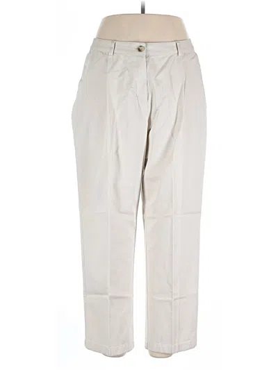 Pre-owned L.l.bean Casual Pants In Ivory