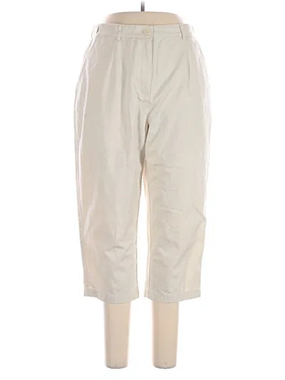 Pre-owned L.l.bean Casual Pants In Ivory