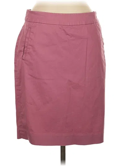 Pre-owned L.l.bean Casual Skirt In Burgundy