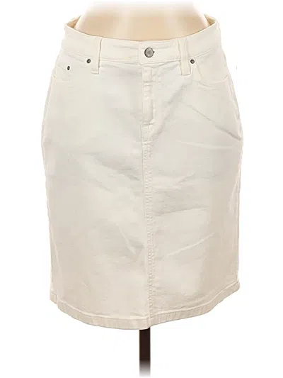 Pre-owned L.l.bean Casual Skirt In Ivory