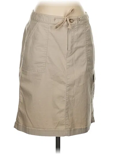 Pre-owned L.l.bean Casual Skirt In Tan