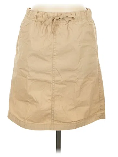 Pre-owned L.l.bean Casual Skirt In Tan