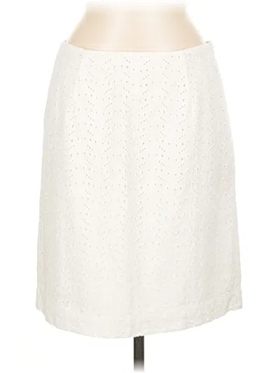 Pre-owned L.l.bean Casual Skirt In White
