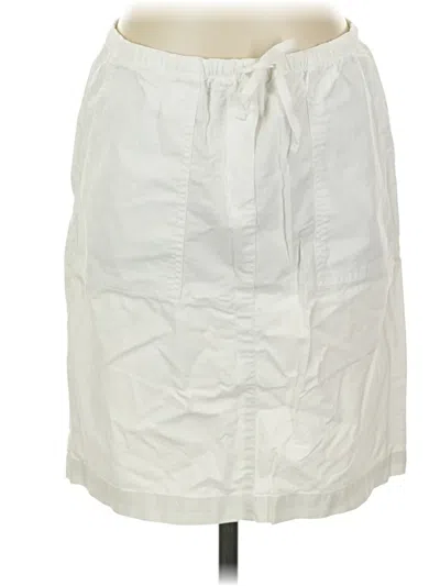 Pre-owned L.l.bean Casual Skirt In White