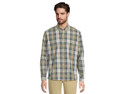 L.l.bean Comfort Stretch Chambray Shirt, Traditional Untucked Fit, Long-sleeve, Print