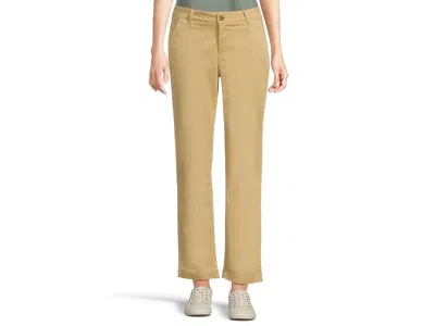 L.l.bean Comfort Stretch Pants Mid-rise Straight-leg Chino In Brown