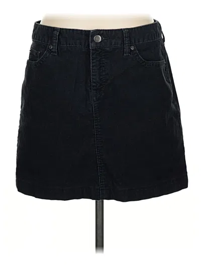Pre-owned L.l.bean Denim Skirt In Black