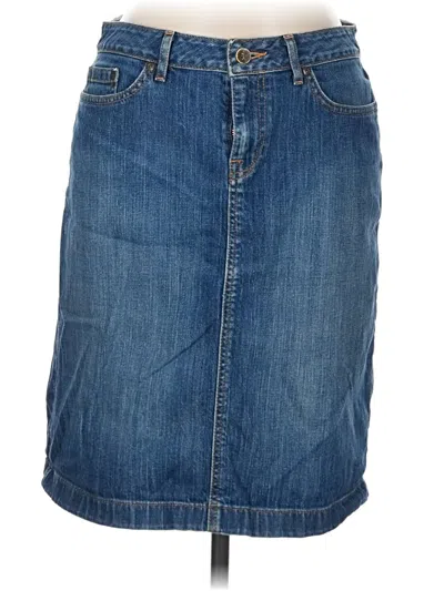 Pre-owned L.l.bean Denim Skirt In Blue