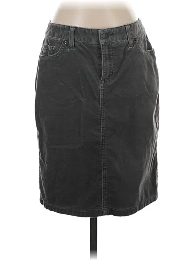 Pre-owned L.l.bean Denim Skirt In Gray