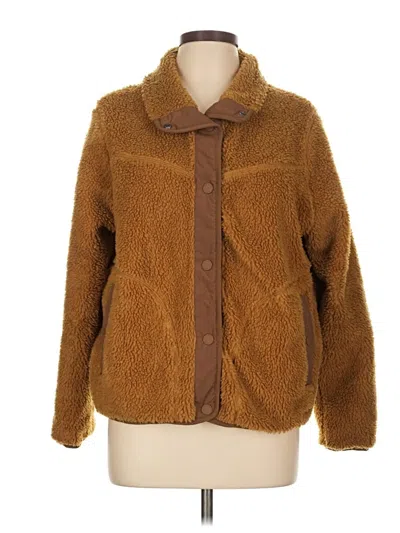 Pre-owned L.l.bean Faux Fur Jacket In Brown