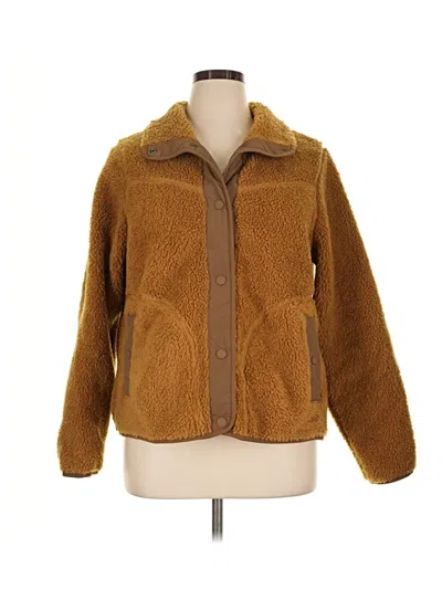 Pre-owned L.l.bean Faux Fur Jacket In Brown