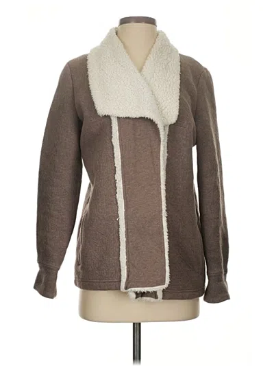 Pre-owned L.l.bean Fleece Jacket In Brown