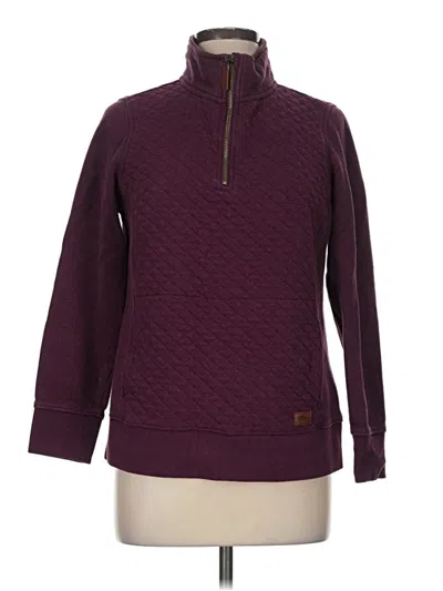 Pre-owned L.l.bean Fleece Jacket In Burgundy