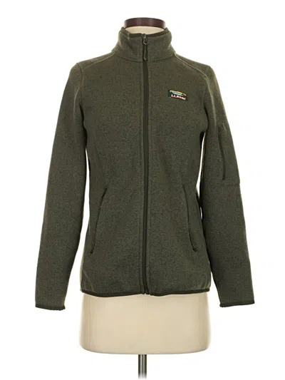 Pre-owned L.l.bean Fleece Jacket In Green